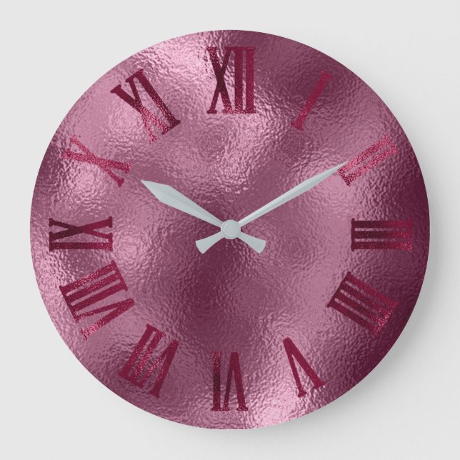Grande Horloge Ronde Burgundy Bordeaux Glass (Recto)