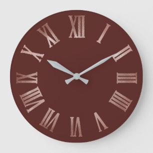 Grande Horloge Ronde Burgundy Maroon