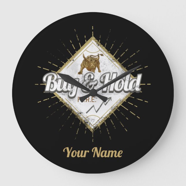 Grande Horloge Ronde Buy and Hold Trader Bull buy the dip Investisseur (Recto)