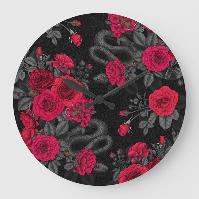 Grande Horloge Ronde Caché en rose (Recto)