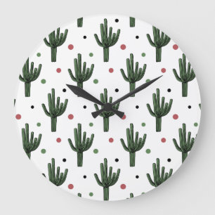 Grande Horloge Ronde Cactus