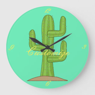 Grande Horloge Ronde Cactus Thunder_Cove de Saguaro