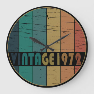 Grande Horloge Ronde Cadeau d'anniversaire de 1972