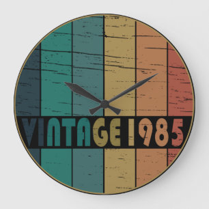 Grande Horloge Ronde Cadeau d'anniversaire de 1985