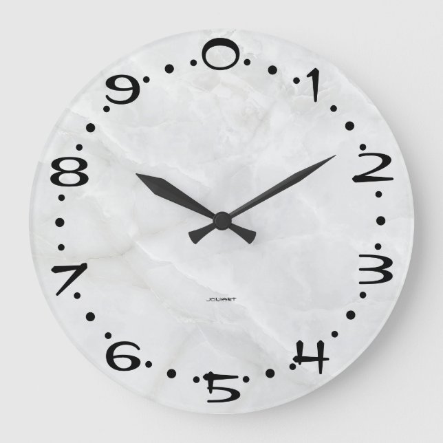 Grande Horloge Ronde Cadeau d'art du système de numérotation décimal mo (Recto)