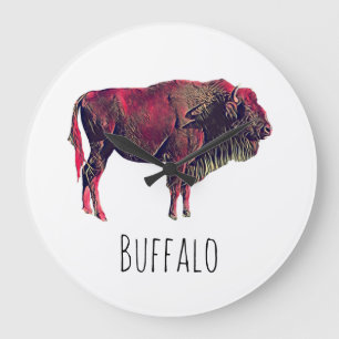 Grande Horloge Ronde Cadeau de buffle