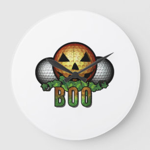 Grande Horloge Ronde Cadeau de retraite de golfeur de la fête d'Hallowe