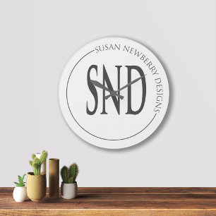 Grande Horloge Ronde Cadeau et décoration d'entreprise minimaliste