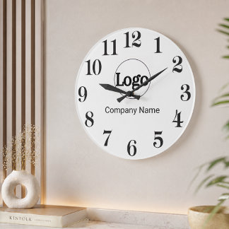 Grande Horloge Ronde Cadeau promotionnel d'entreprise avec logo personn