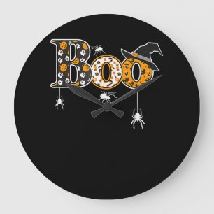 Grande Horloge Ronde Cadeau Spider   Araignée de Boo Halloween