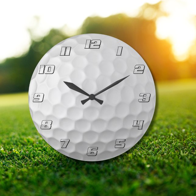 Grande Horloge Ronde Cadeaux de balles de golf de la série Signature (Créateur téléchargé)