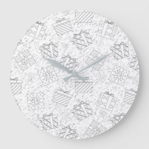 Grande Horloge Ronde Cadeaux de Noël 3