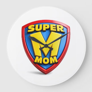 Grande Horloge Ronde Cadeaux de Super Maman pour Super Mamans