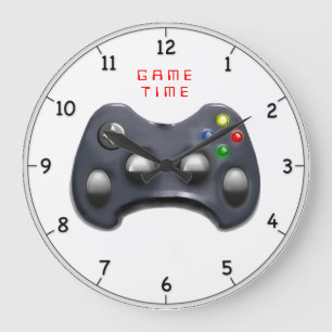 Grande Horloge Ronde Cadeaux pour joueur de jeux vidéo