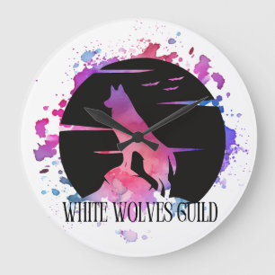 Grande Horloge Ronde Cadran de la Guilde des Loups Blancs