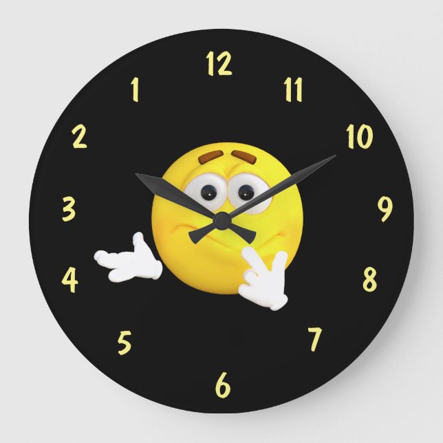 Grande Horloge Ronde Cadran inversé (Recto)