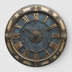 Grande Horloge Ronde Cadran latin vintage