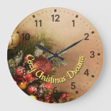 Cadran mural Cozy Christmas Dreams | Décoration mu