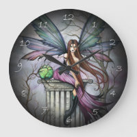 Cadran mural d'art fantastique gothique féerique