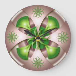 Grande Horloge Ronde Cadran mural de conception 3D