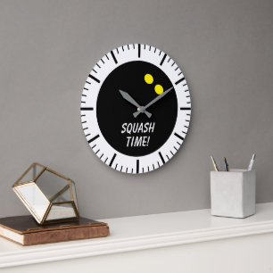 Grande Horloge Ronde Cadran mural grand personnalisé pour club de squas
