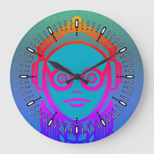 Grande Horloge Ronde Cadran mural Look See in Shades