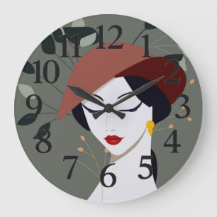 Grande Horloge Ronde Cadran mural personnalisé pour la maison