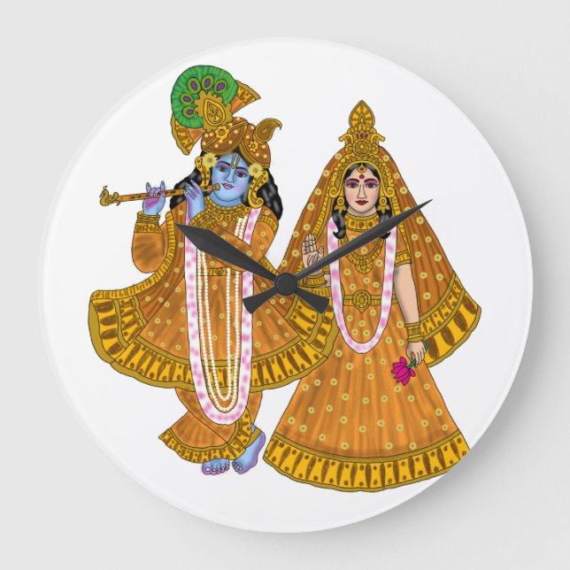 Grande Horloge Ronde Cadran Radha Krishna (Recto)