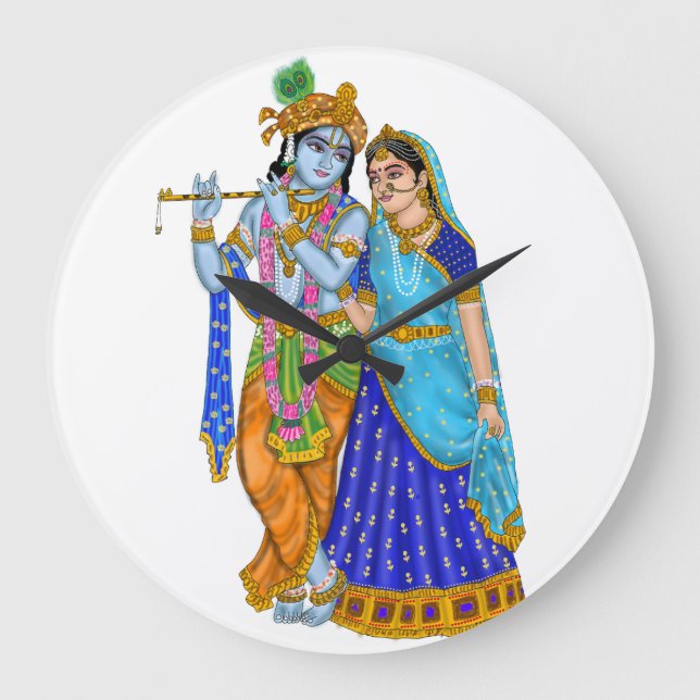 Grande Horloge Ronde Cadran Radha Krishna (Recto)