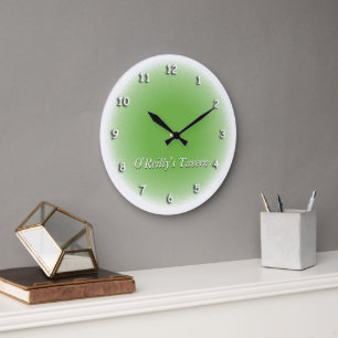 Grande Horloge Ronde Cadran - Vignette verte