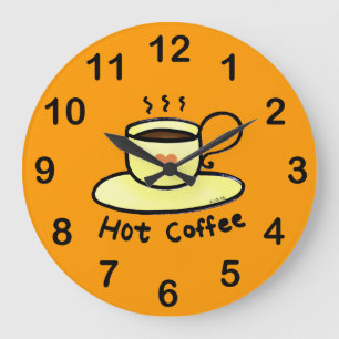 Grande Horloge Ronde café chaud