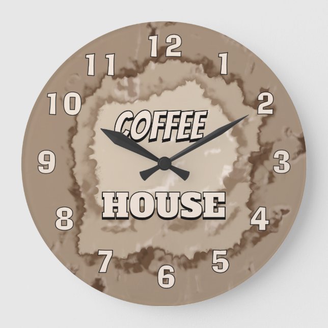 Grande Horloge Ronde Café Rustique (Recto)