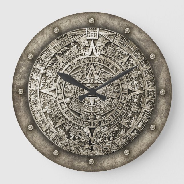 Grande Horloge Ronde Calendrier Aztec (Recto)