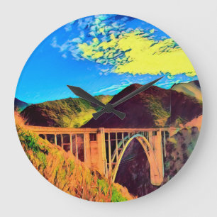 Grande Horloge Ronde Californie - BIXBY CREEK - Pont