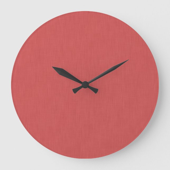 Grande Horloge Ronde Calm & simple visual red textured background  (Recto)