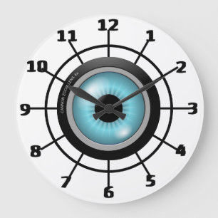 Grande Horloge Ronde Caméra Lens