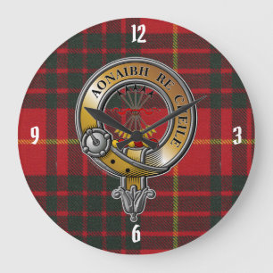 Grande Horloge Ronde Cameron Tartan & Badge