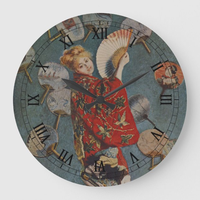 Grande Horloge Ronde Camille Monet en costume japonais de Claude Monet (Recto)