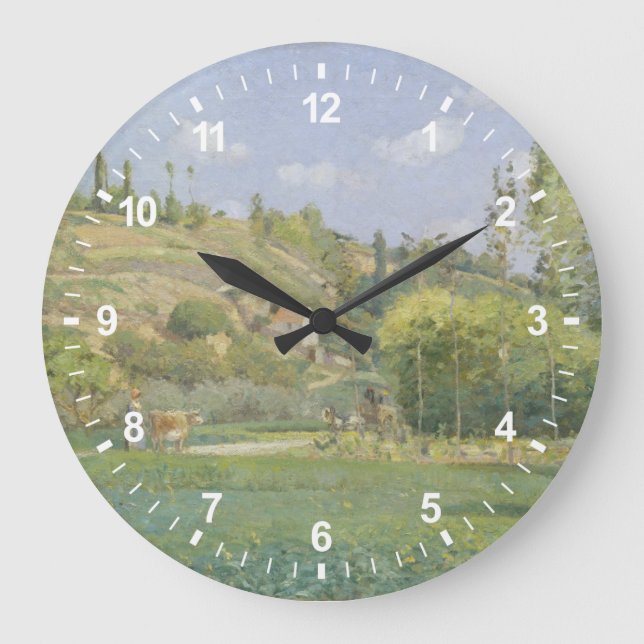Grande Horloge Ronde Camille Pissarro | un vacher chez Valhermeil, (Recto)