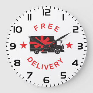 Grande Horloge Ronde Camion de livraison avec livraison gratuite