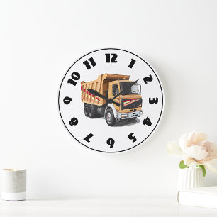 Grande Horloge Ronde Camion de vidange