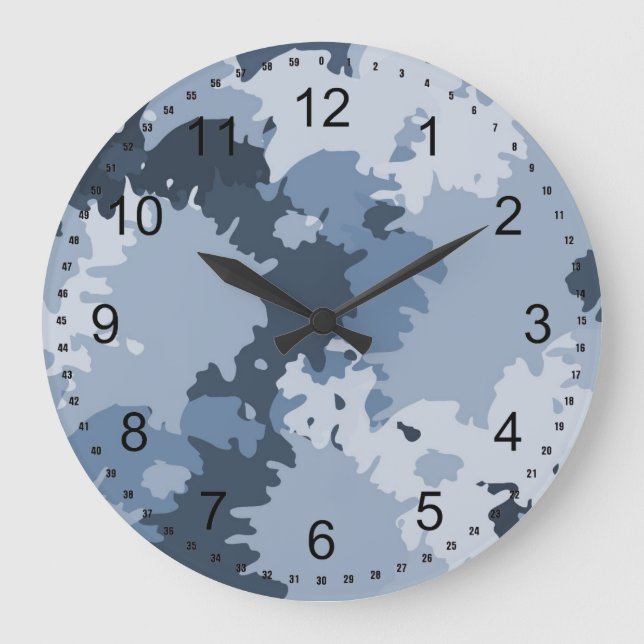 Grande Horloge Ronde Camo Blue (Recto)