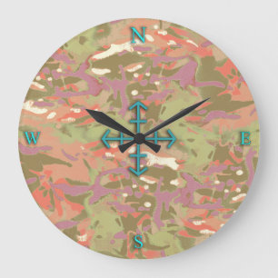 Grande Horloge Ronde Camo Camo, look moi !