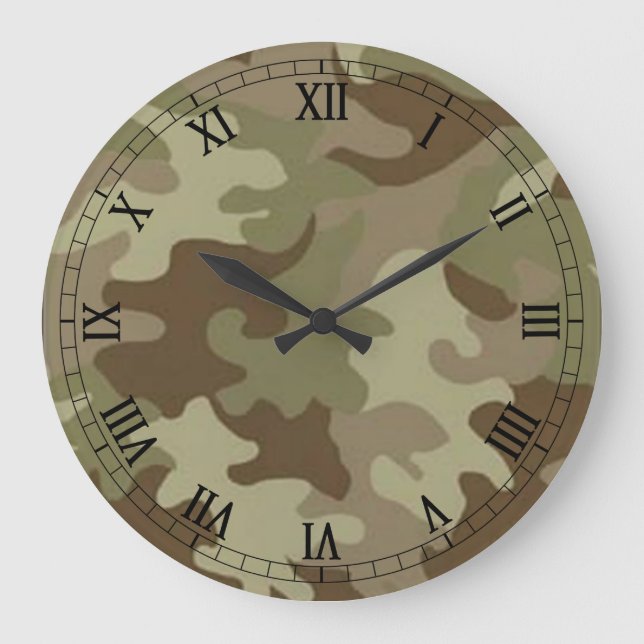 Grande Horloge Ronde Camouflage (Recto)