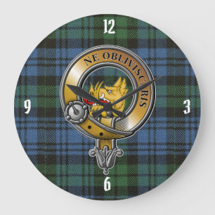 Grande Horloge Ronde Campbell Tartan & Badge