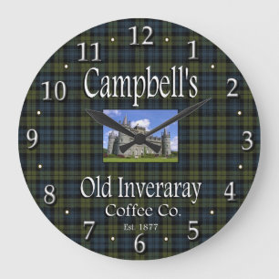 Grande Horloge Ronde Campbell's Old Inveraray Coffee Co. Wall Clock
