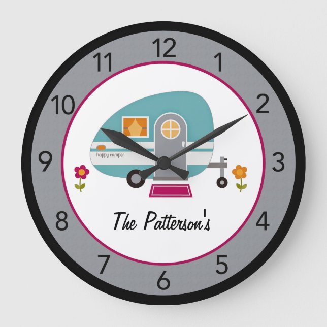 Grande Horloge Ronde Camper sur mesure (Recto)