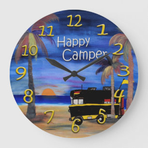 Grande Horloge Ronde camper wall clock