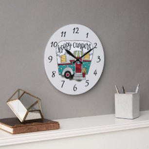 Grande Horloge Ronde Campeurs de bonne aventure