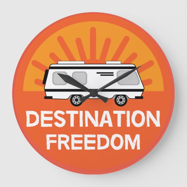 Grande Horloge Ronde Camping Motorhome | Camping | RV Mug (Recto)
